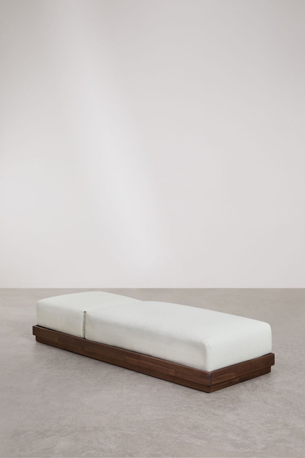 Sklum Chaise Longue Inclinable Lecia En Bois D'acacia
