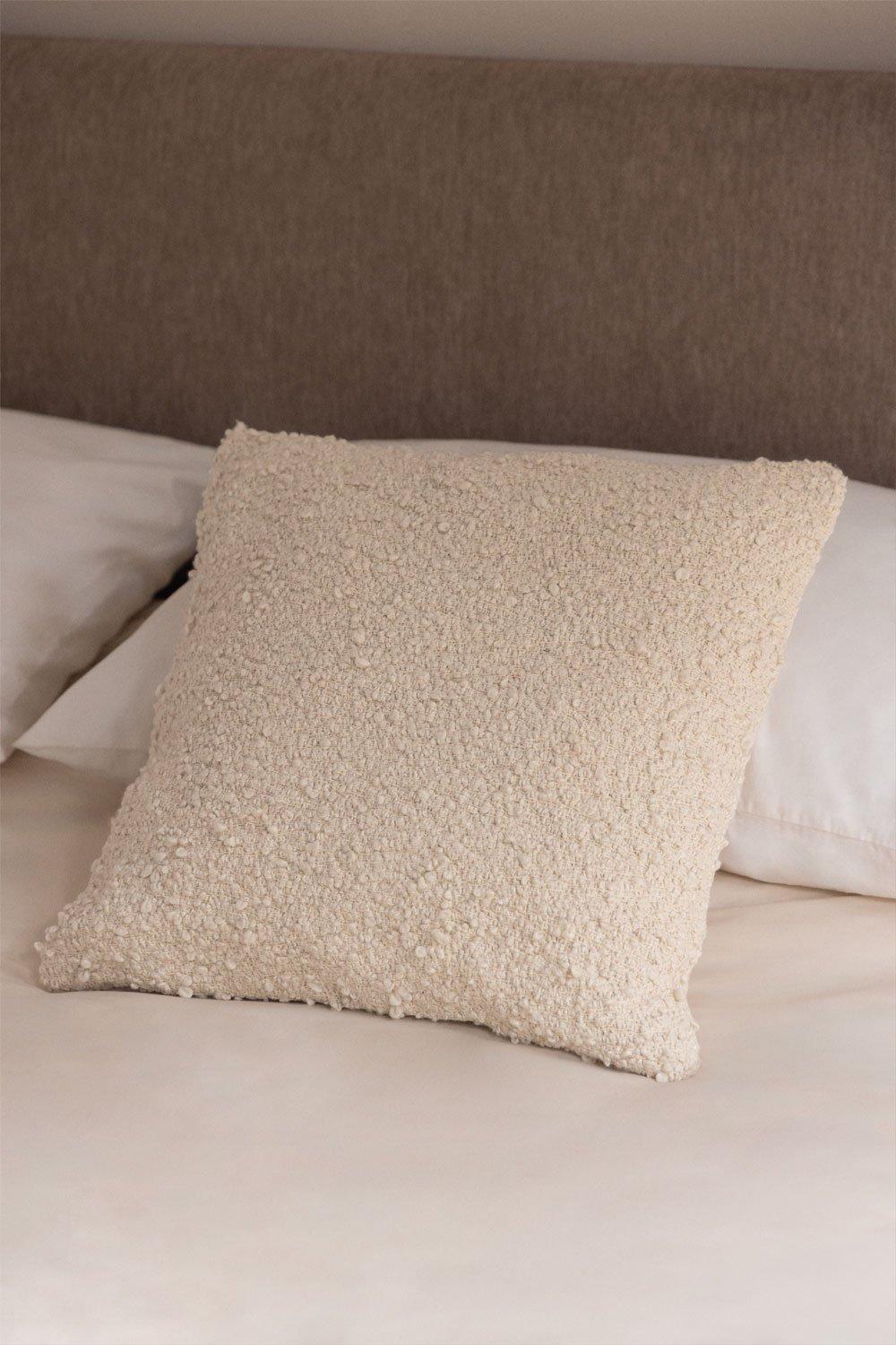 sklum Cojín cuadrado en tela bouclé (45x45 cm) Zanero