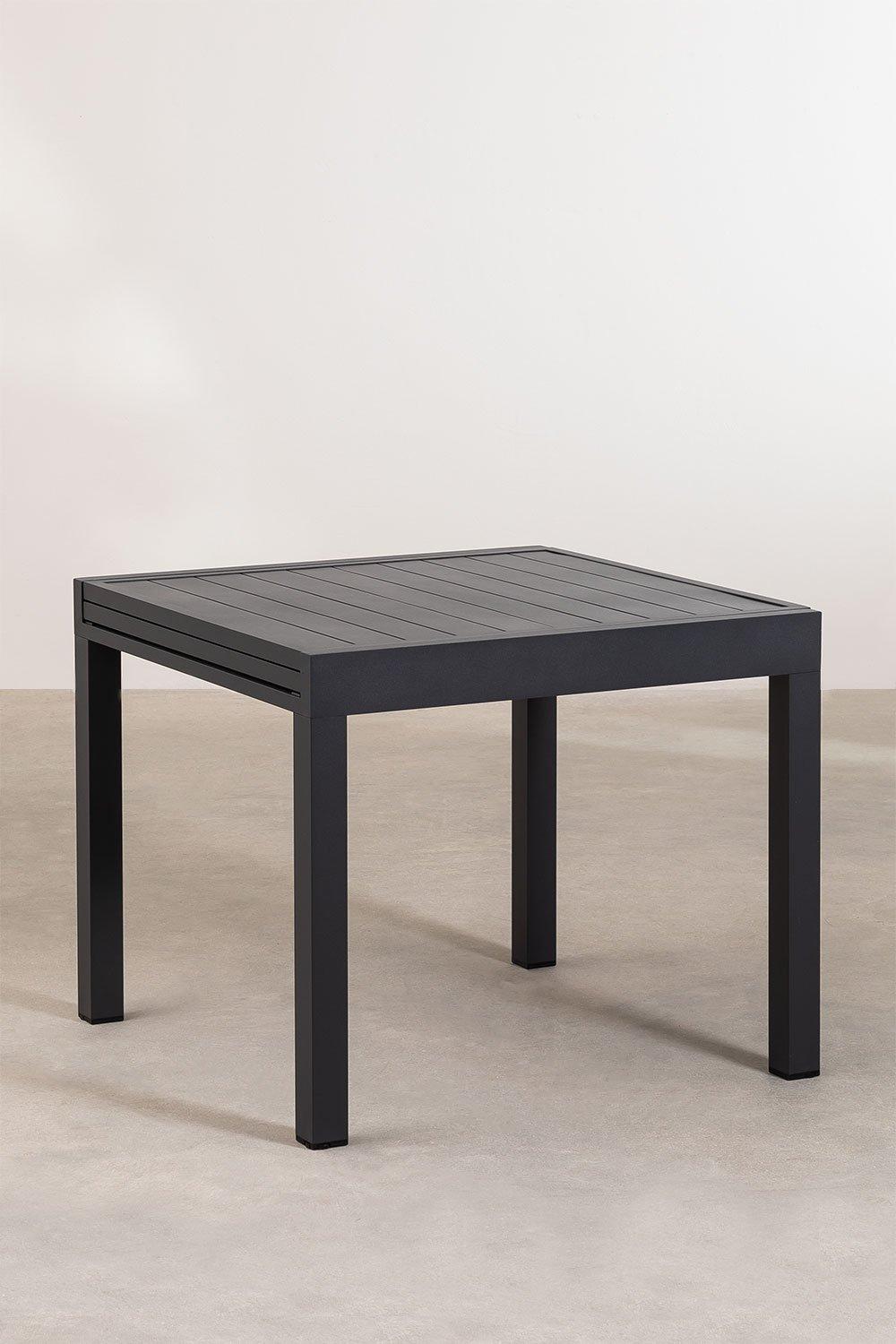 Sklum Conjunto De Mesa Extensível Retangular De Alumínio (90-180x90 Cm) Starmi E 4 Cadeiras De Exterior Eika
