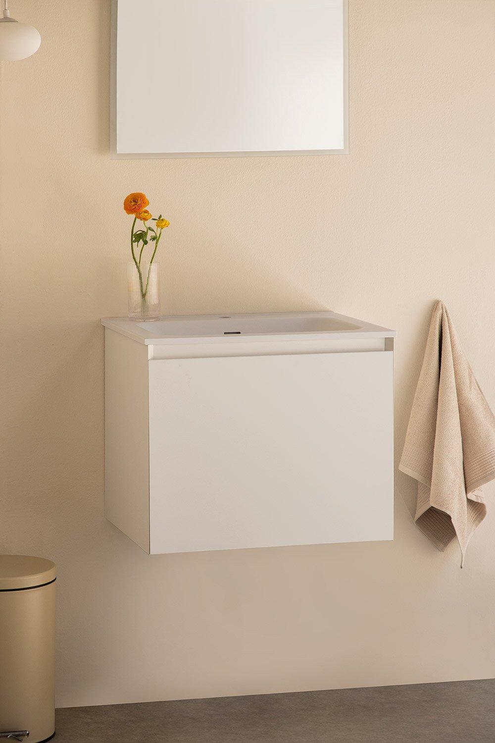 sklum Conjunto de mueble de baño en madera con lavabo integrado Macrae