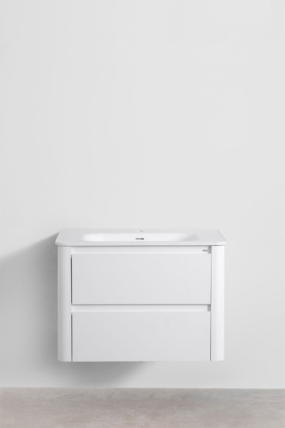 Sklum Conjunto De Mueble De Baño En Madera Con Lavabo Integrado Y Espejo Egerton