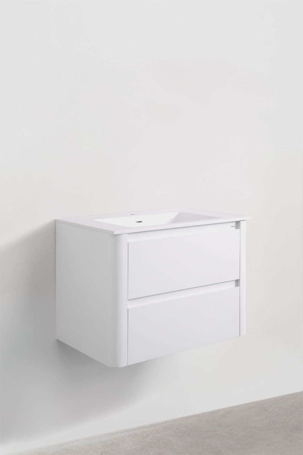 Sklum Conjunto De Mueble De Baño En Madera Con Lavabo Integrado Y Espejo Egerton