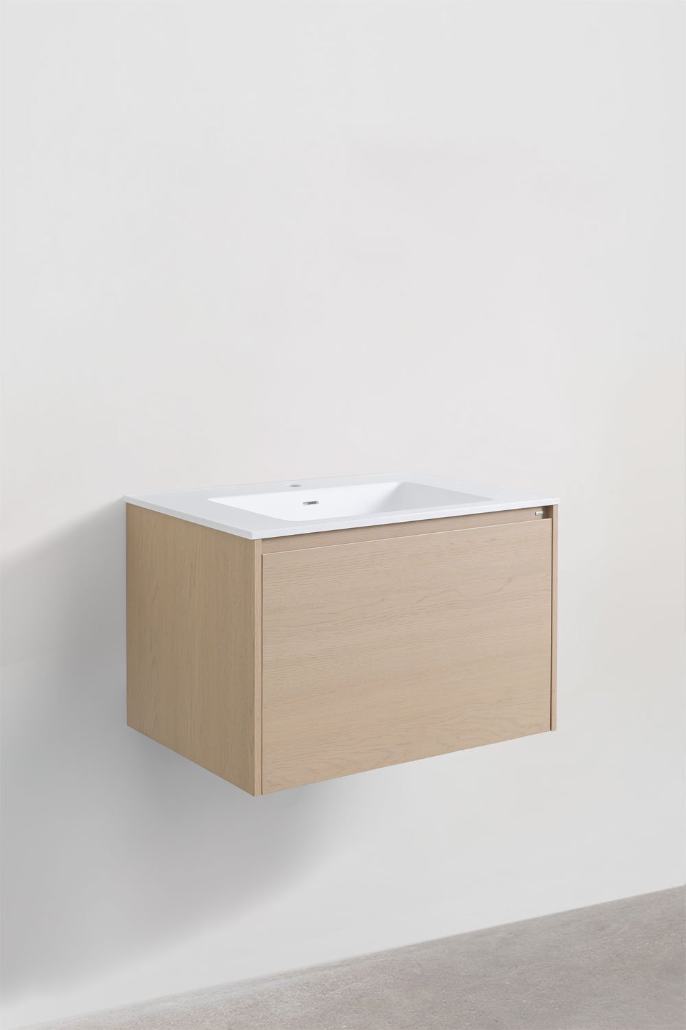 Sklum Conjunto De Mueble De Baño En Madera Con Lavabo Integrado Jacob