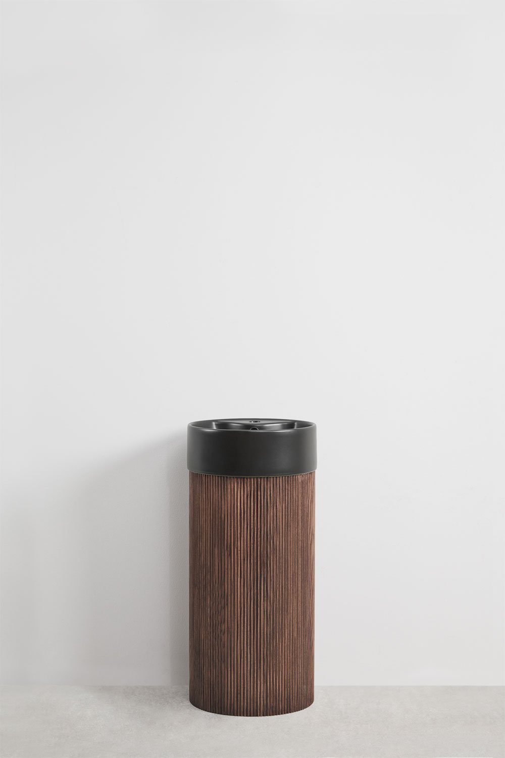 sklum Conjunto de mueble de baño en madera con lavabo integrado en cerámica Maude