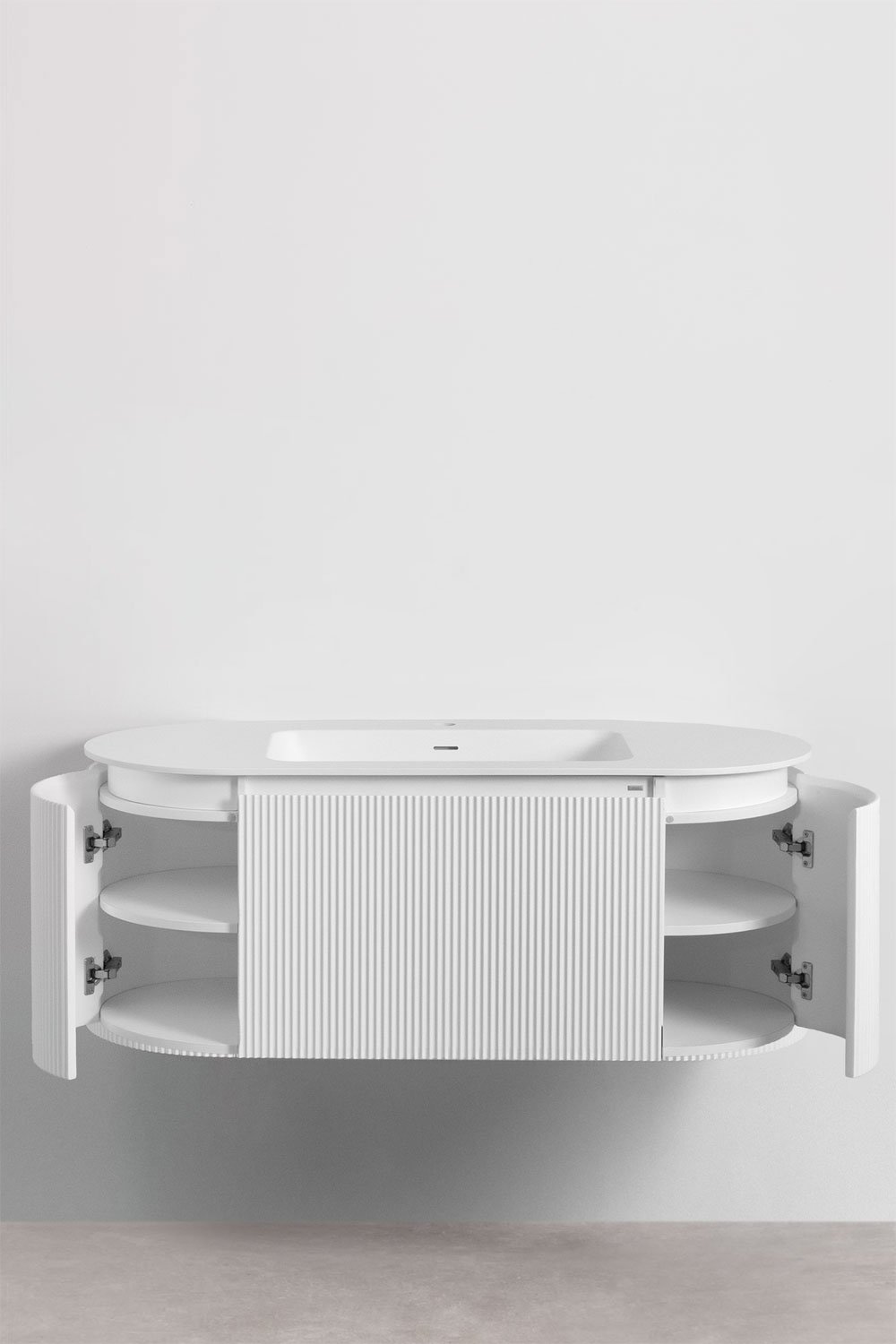 Sklum Conjunto De Muebles De Baño En Madera Con Lavabo Integrado Carsone