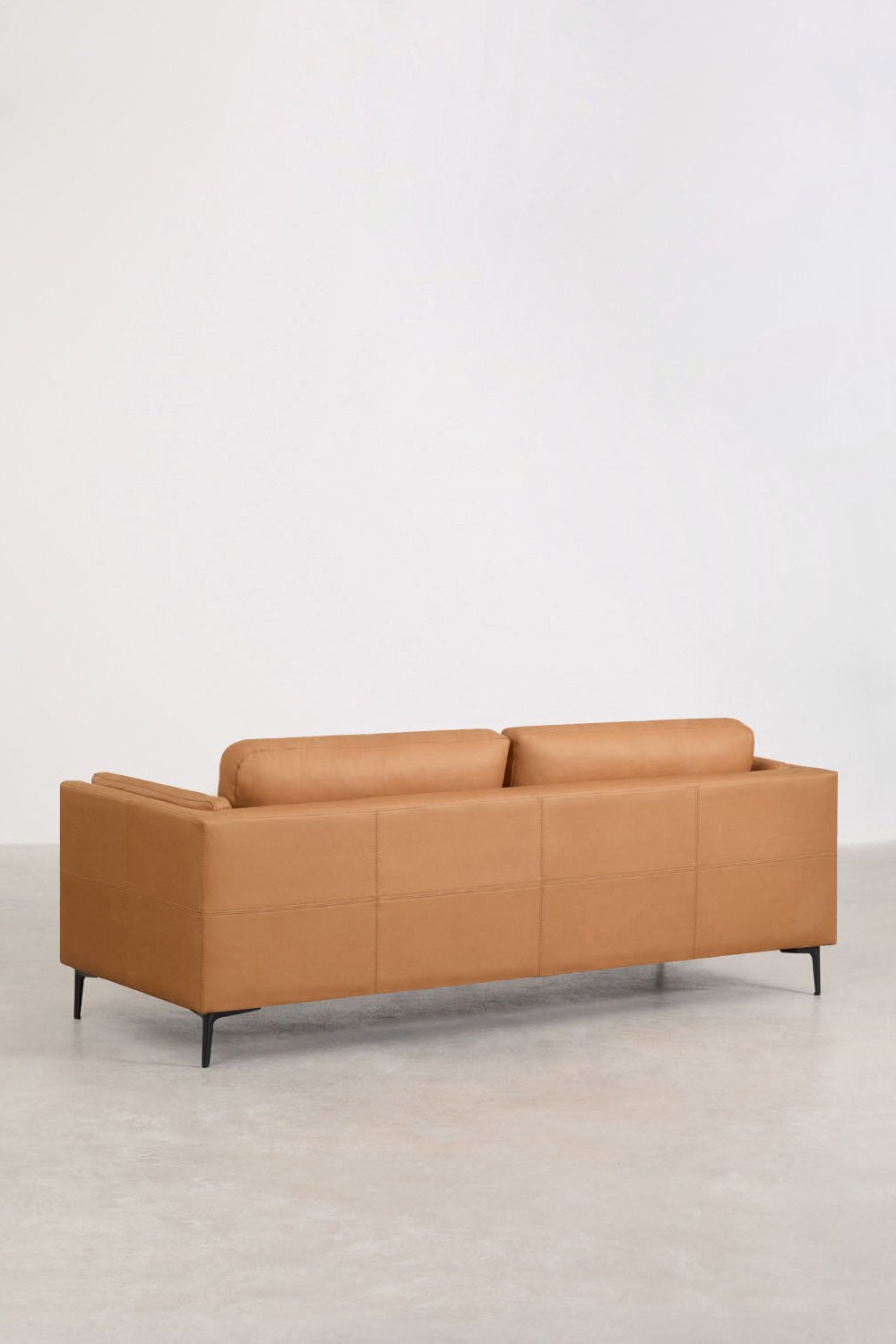 Sklum Conjunto De Salón Con Sofá De 2 Plazas Y 2 Sillones En Polipiel Soren