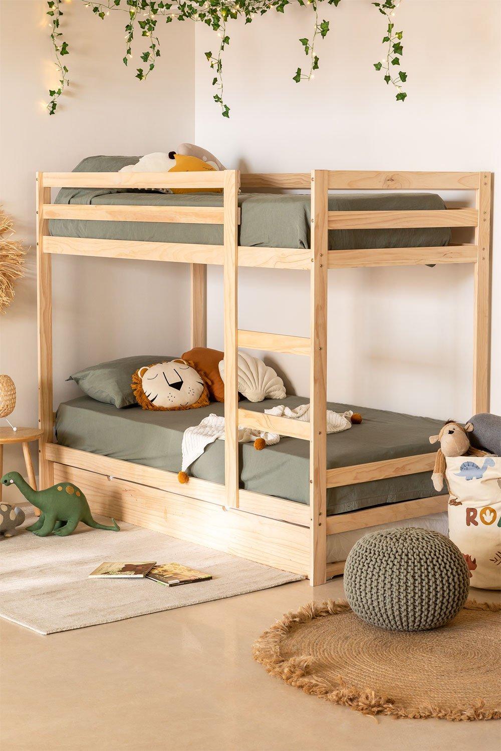 sklum Cooper Kids Wooden Bunk Bed for 90cm Mattress