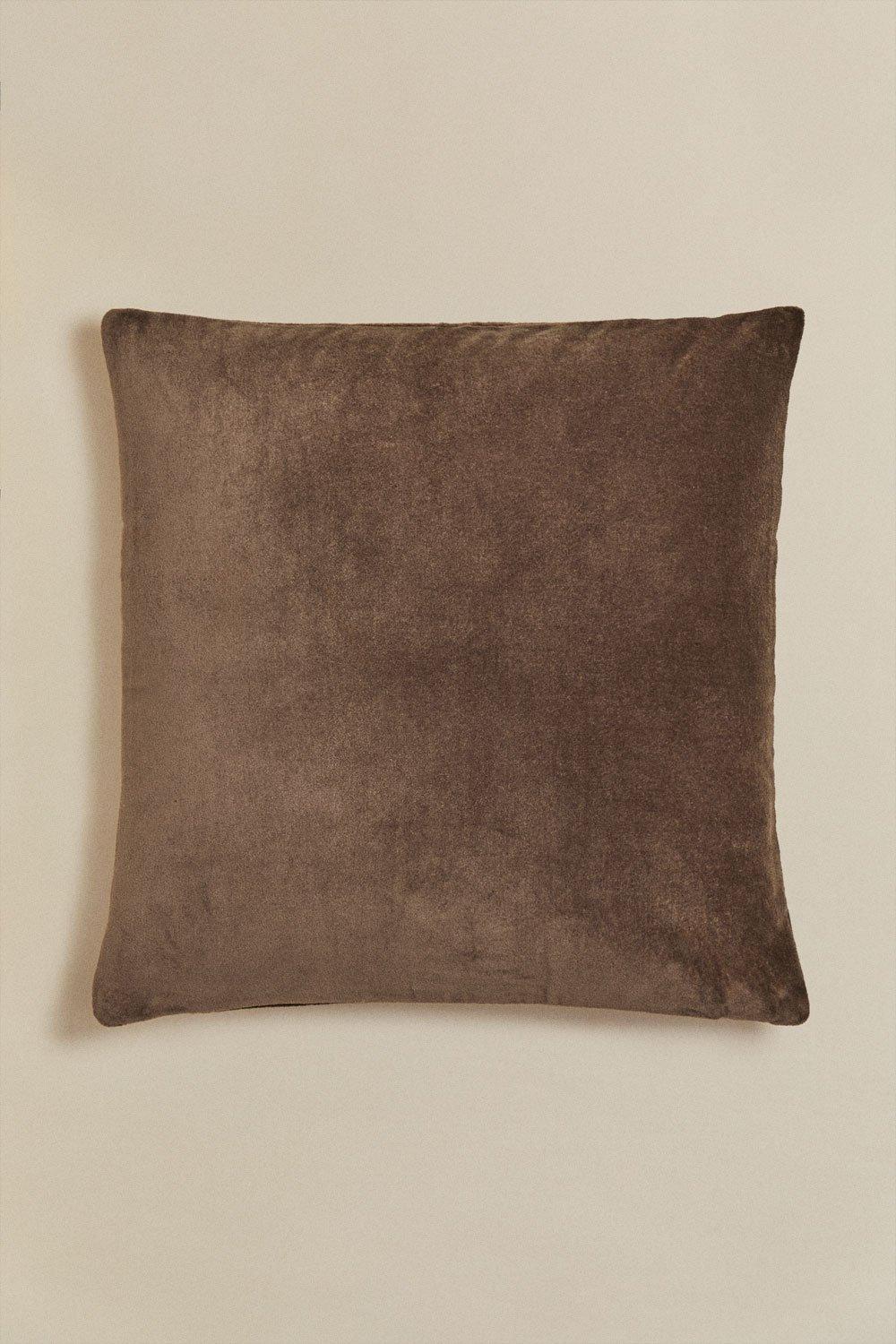 Sklum Coussin Carré En Velours De Coton (40x40 Cm) Enid
