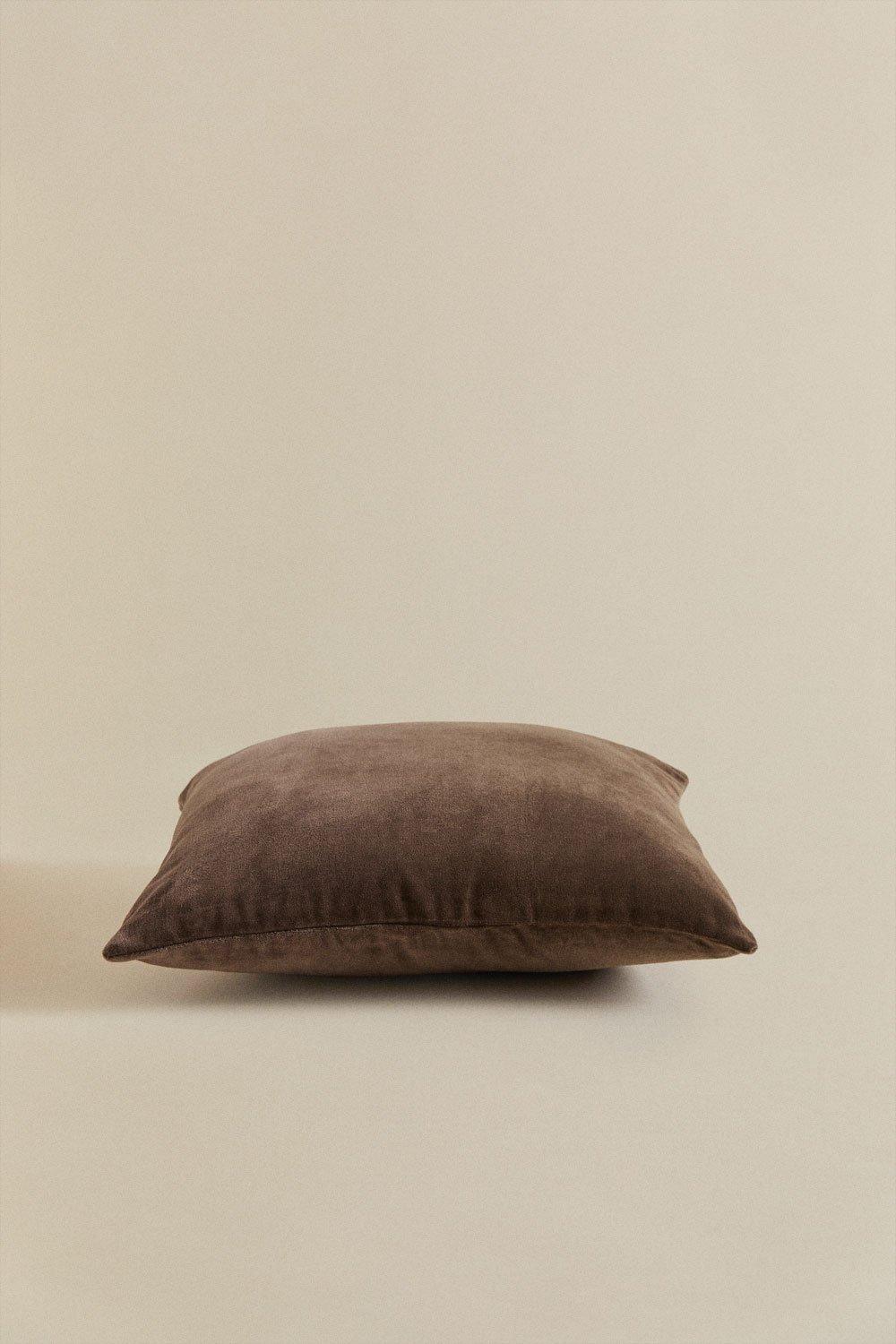 Sklum Coussin Carré En Velours De Coton (40x40 Cm) Enid