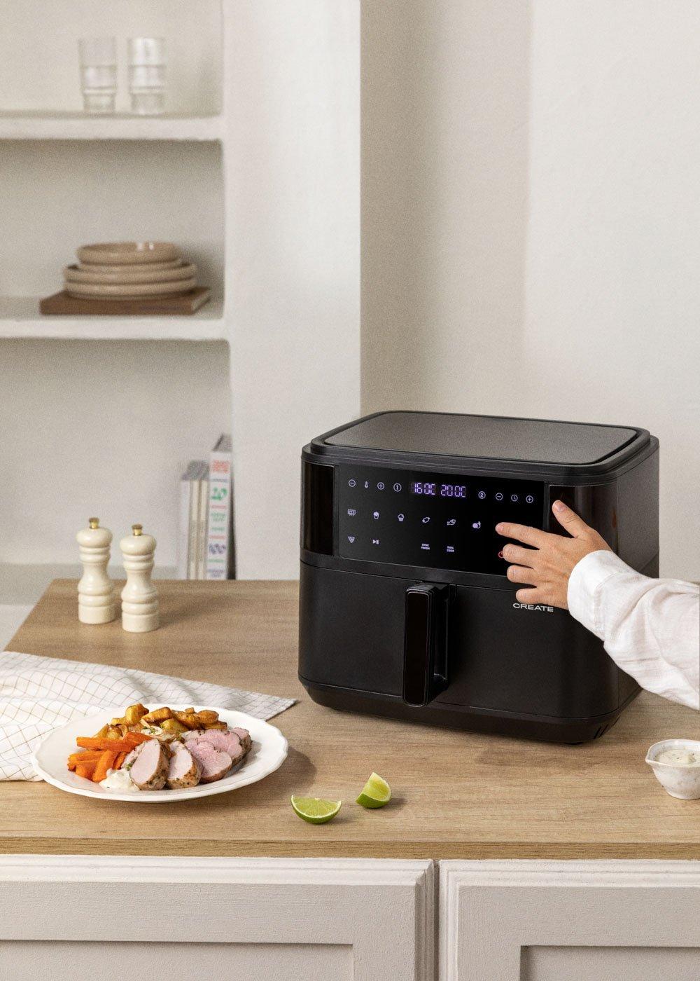 Sklum CREATE - AIR FRYER DUAL - Friteuse Sans Huile 10 L Avec Séparateur