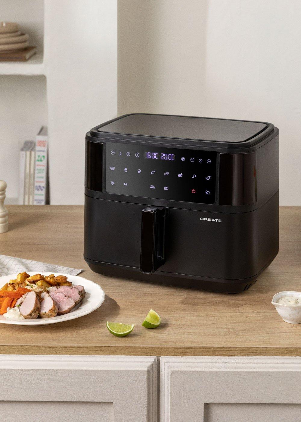 sklum CREATE - AIR FRYER DUAL - Friteuse sans huile 10 L avec séparateur