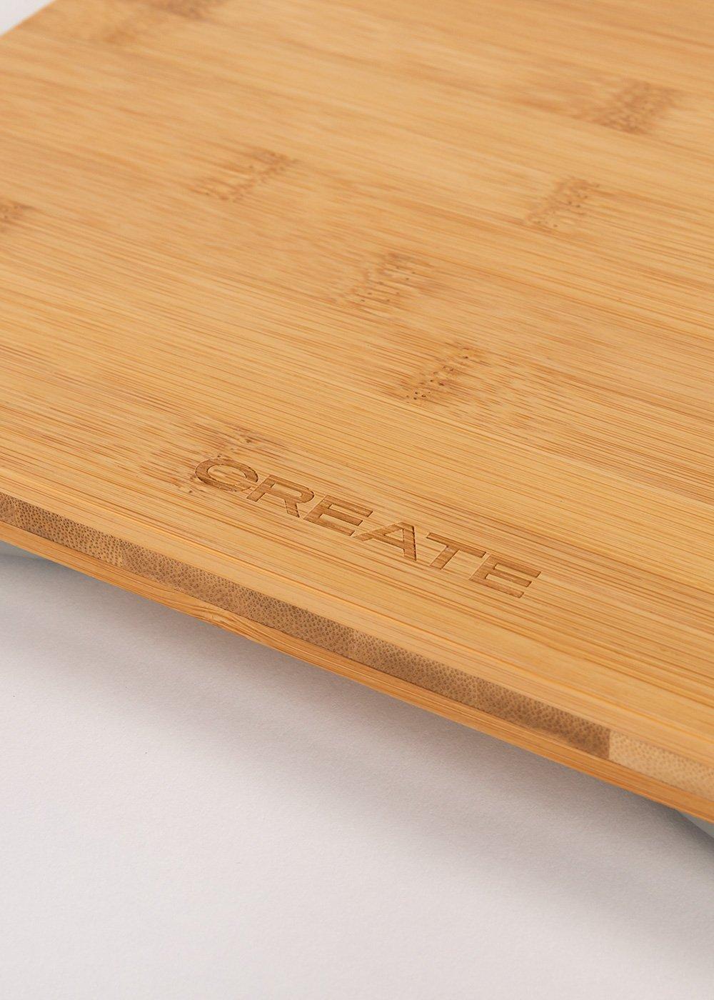 Sklum CREATE - BALANCE BODY BAMBOO - Báscula De Baño De Bambú