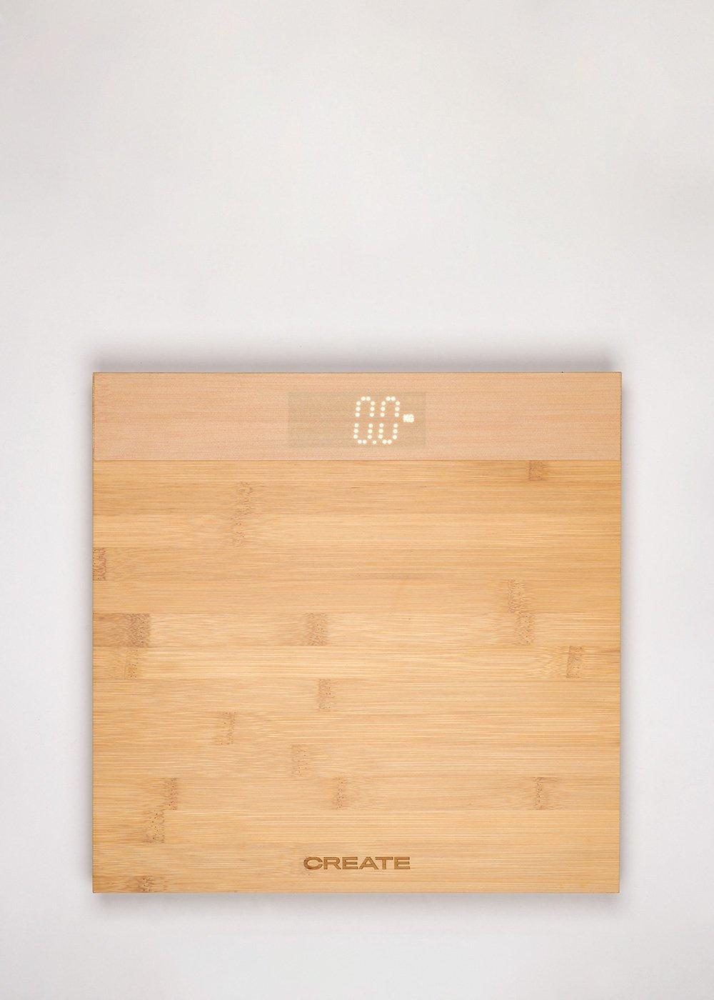 sklum CREATE - BALANCE BODY BAMBOO - Báscula de baño de bambú
