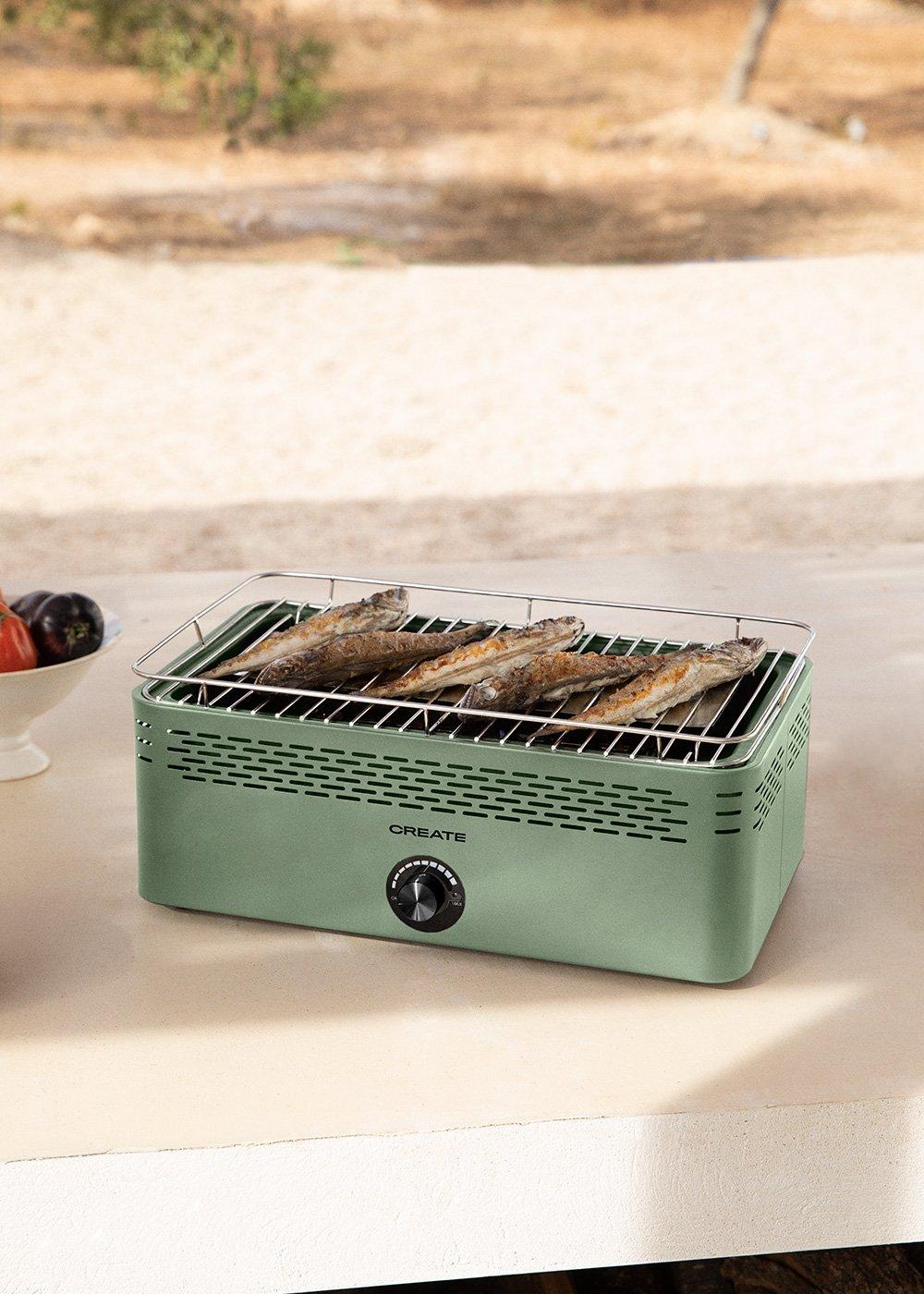 sklum CREATE - BBQ COMPACT - Barbacoa de carbón portátil de baja emisión de humo