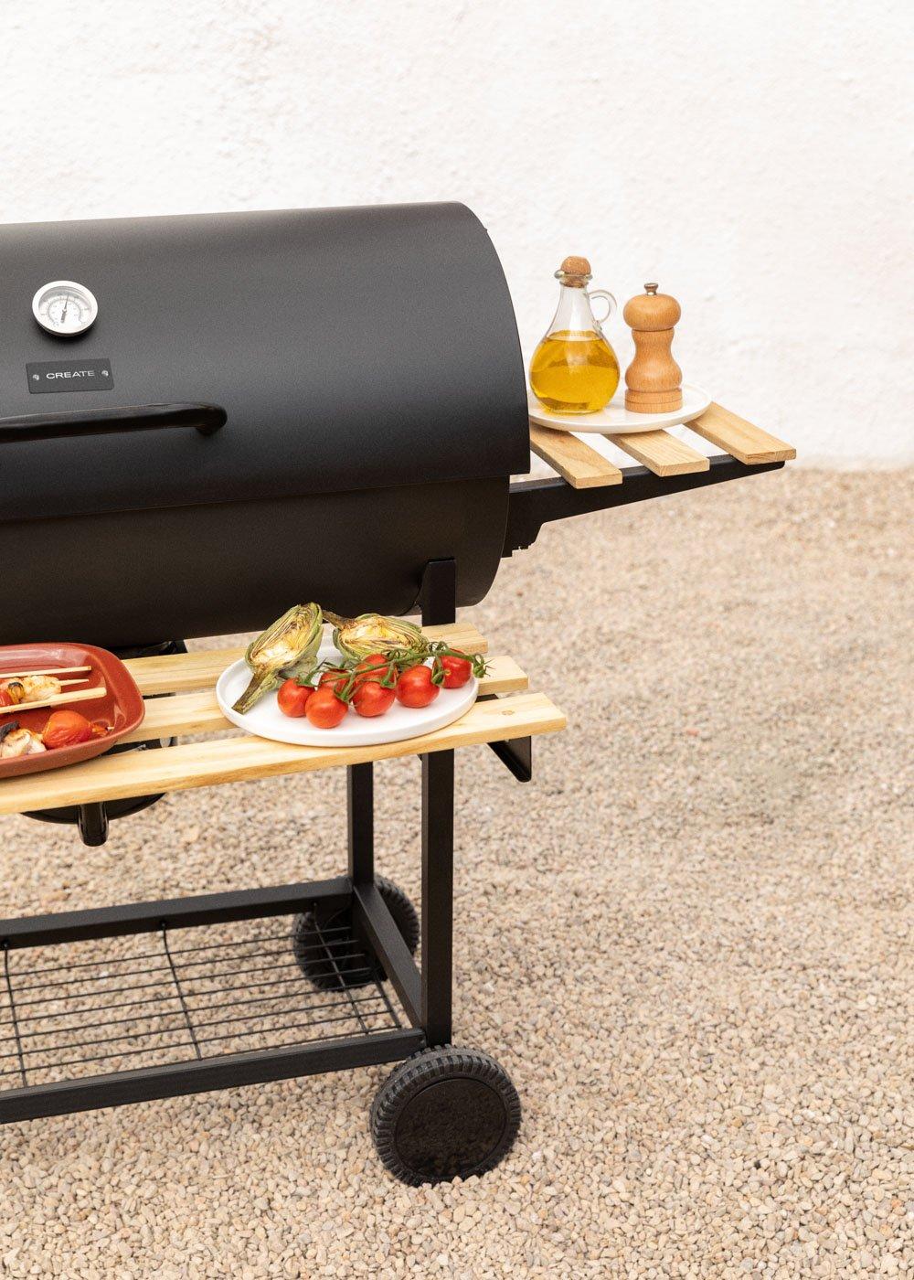 Sklum CREATE - BBQ SMOKEY - Barbacoa Ahumadora De Carbón Con Ruedas