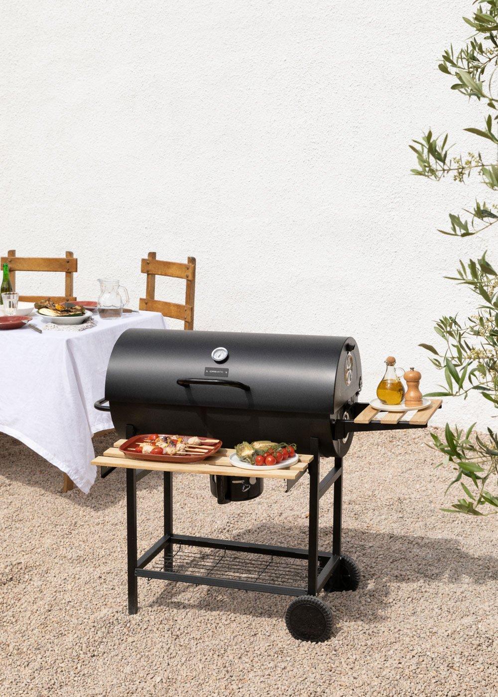sklum CREATE - BBQ SMOKEY - Barbacoa ahumadora de carbón con ruedas