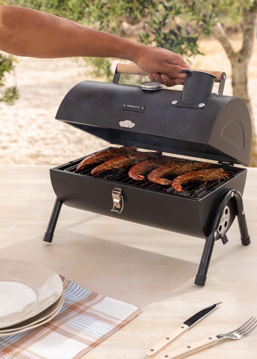 Sklum CREATE - BBQ SMOKEY COMPACT - Grelhador Defumador A Carvão Portátil