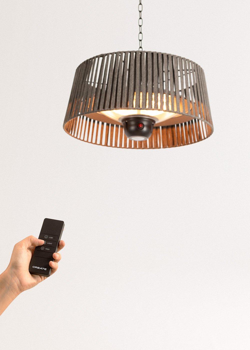 Sklum CREATE - HANGING HEATER - Lámpara Y Estufa Halógena De Infrarrojos 1800W