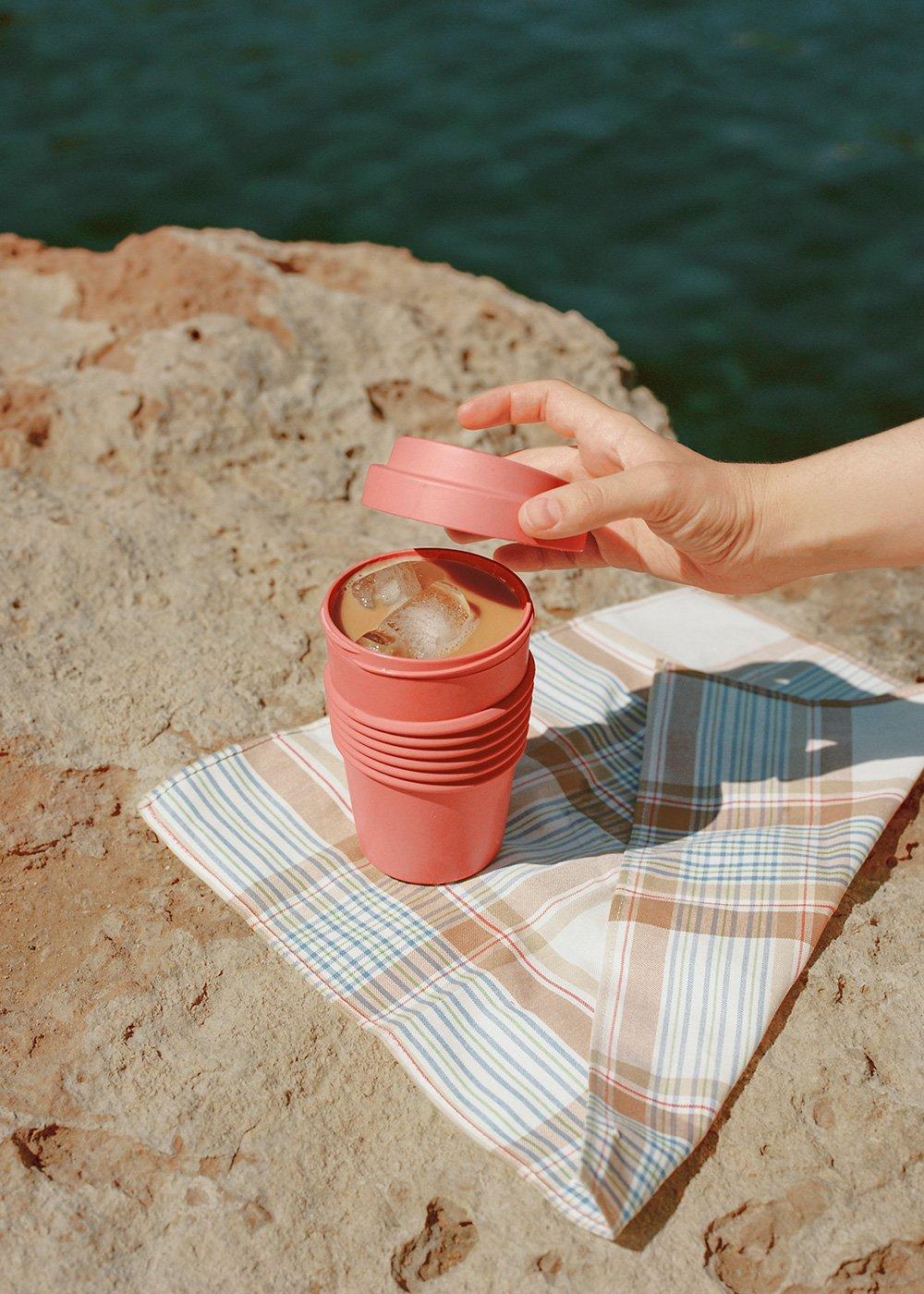 Sklum CREATE - KITCHENWARE OUTDOOR ECO - Vaso Con Tapa Para Café De Material Reciclado