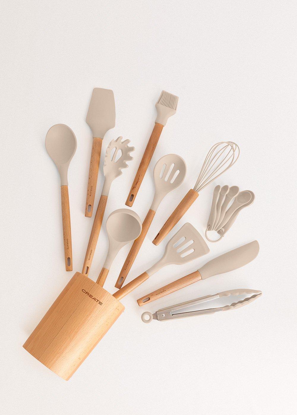 Sklum CREATE - KITCHENWARE STUDIO - Silicone En Houten Keukengerei