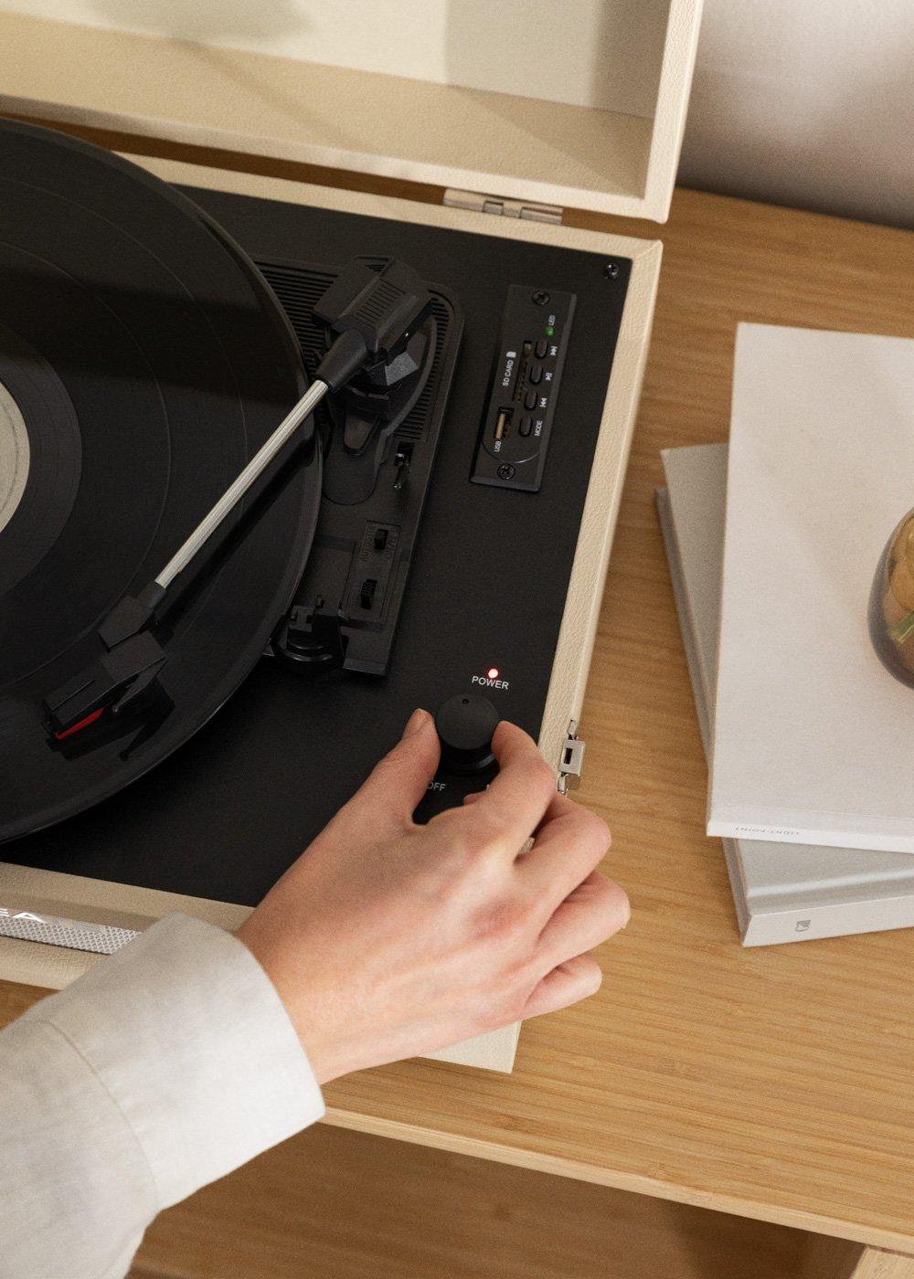 Sklum CREATE - RECORD PLAYER COMPACT - Gramofon Retro Z Bluetooth USB MicroSD Y MP3 Record/player