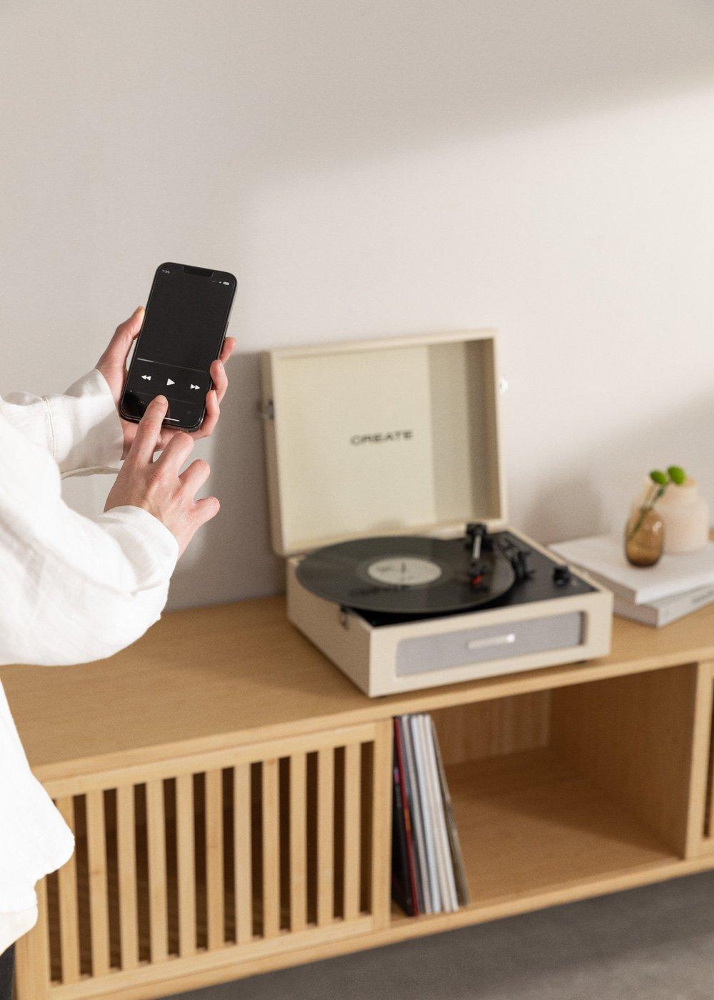 Sklum CREATE - RECORD PLAYER COMPACT - Gramofon Retro Z Bluetooth USB MicroSD Y MP3 Record/player