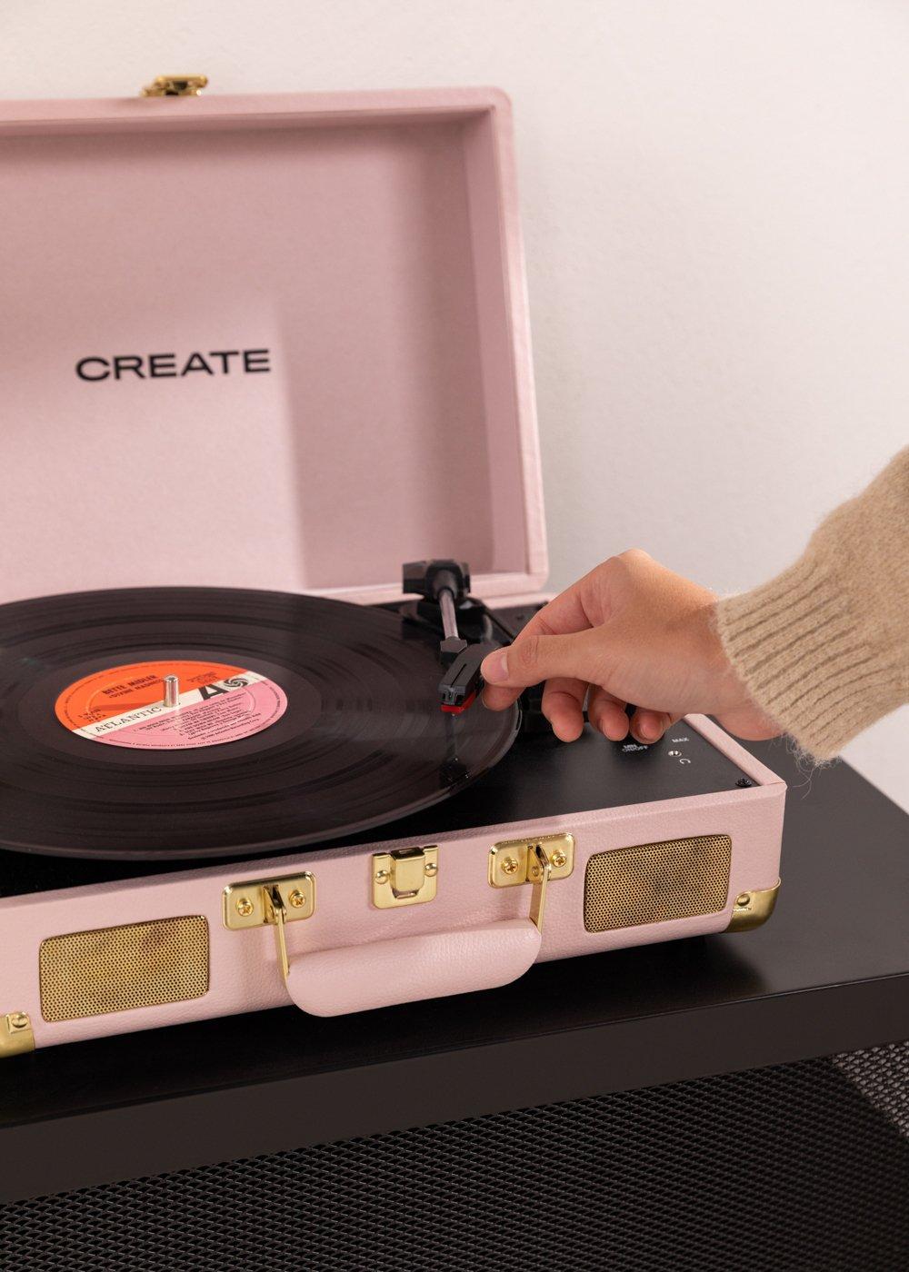 Sklum CREATE - RECORD PLAYER POP - Tourne-disque Portable Avec Bluetooth USB SD MicroSD Et MP3
