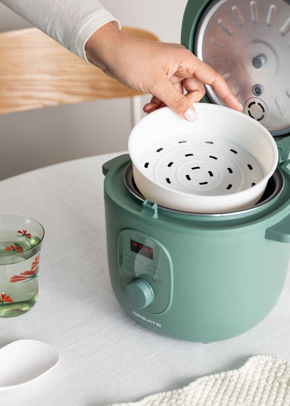 Sklum CREATE - RICE COOKER STUDIO - Arrocera Eléctrica De 2L Con Cesta Vaporera