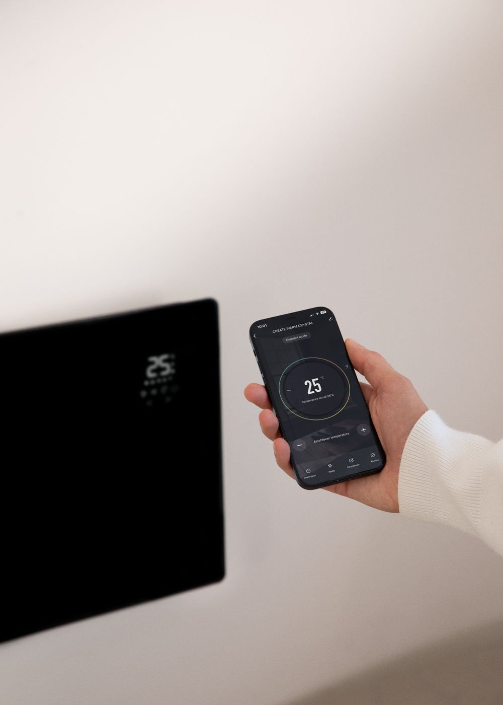 Sklum CREATE - WARM CRYSTAL 2500W - Convector Eléctrico De Cristal Con WiFi