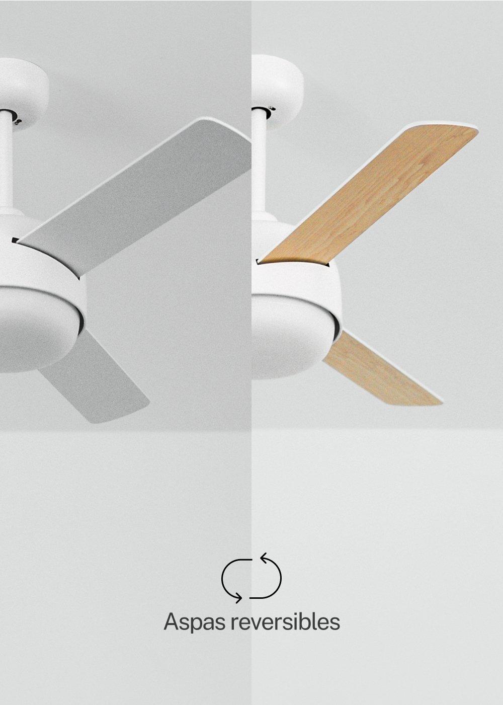Sklum CREATE - WIND BALL - Ventilador De Techo 40W Silencioso Ø112 Cm Con Luz LED De 15W