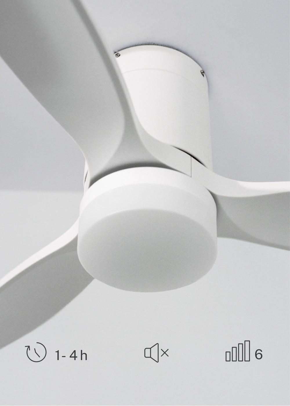 Sklum CREATE - WIND CALM PATIO - Ventilador De Techo Para Exteriores 40W Ø132 Cm Con Luz LED De 15W
