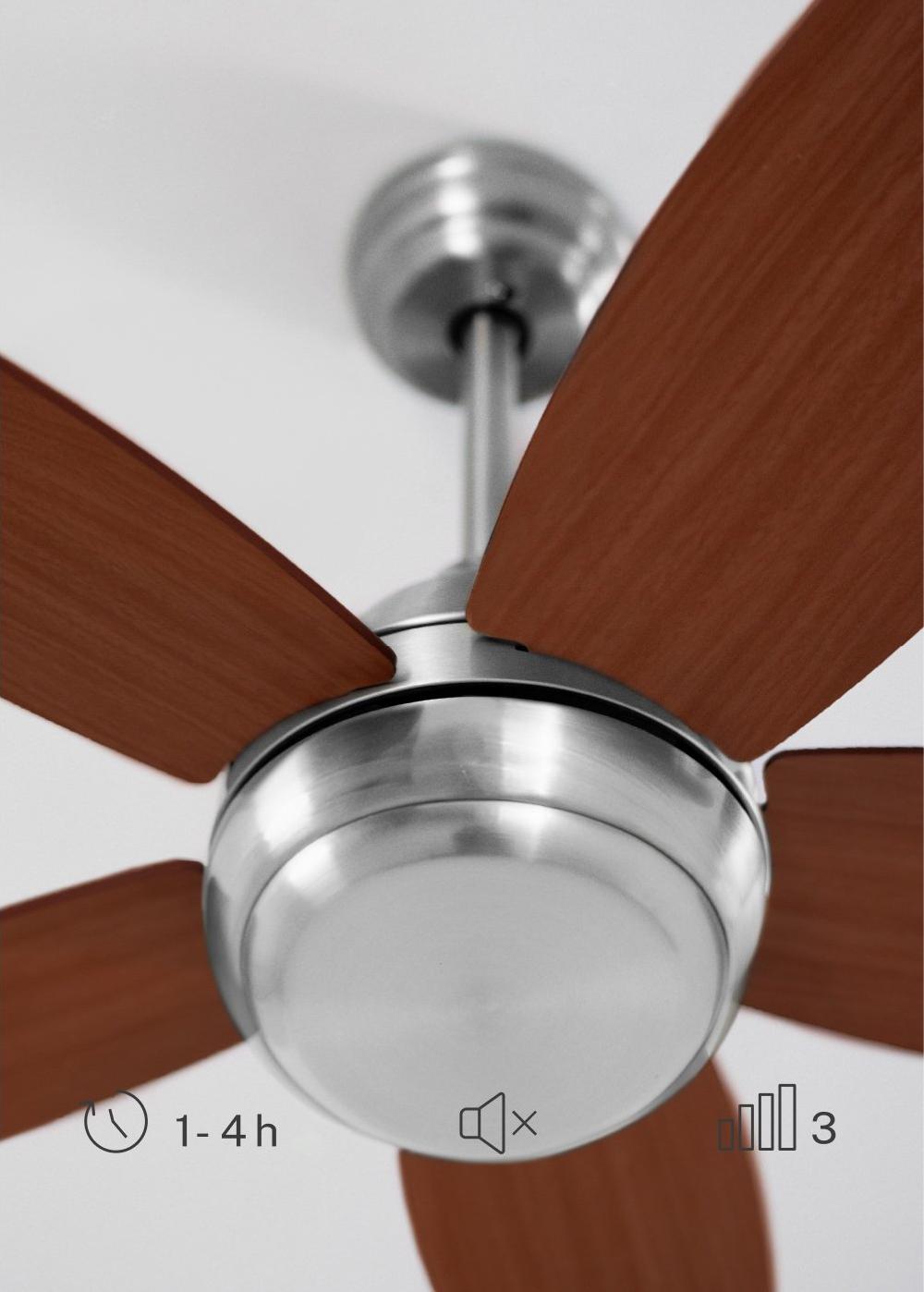 Sklum CREATE - WIND FLOWOOD - Ventilador De Techo 60W Silencioso Ø107 Cm
