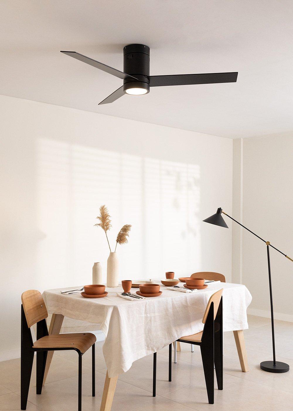 sklum CREATE - WIND MINIMAL - Plafondventilator 40W silent Ø132 cm met ledlicht van 15W