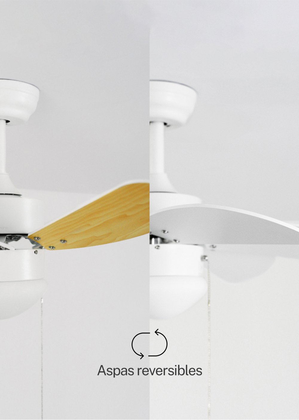 Sklum CREATE - WINDLIGHT EASY - Ventilador De Techo 53W Silencioso Ø86 Cm