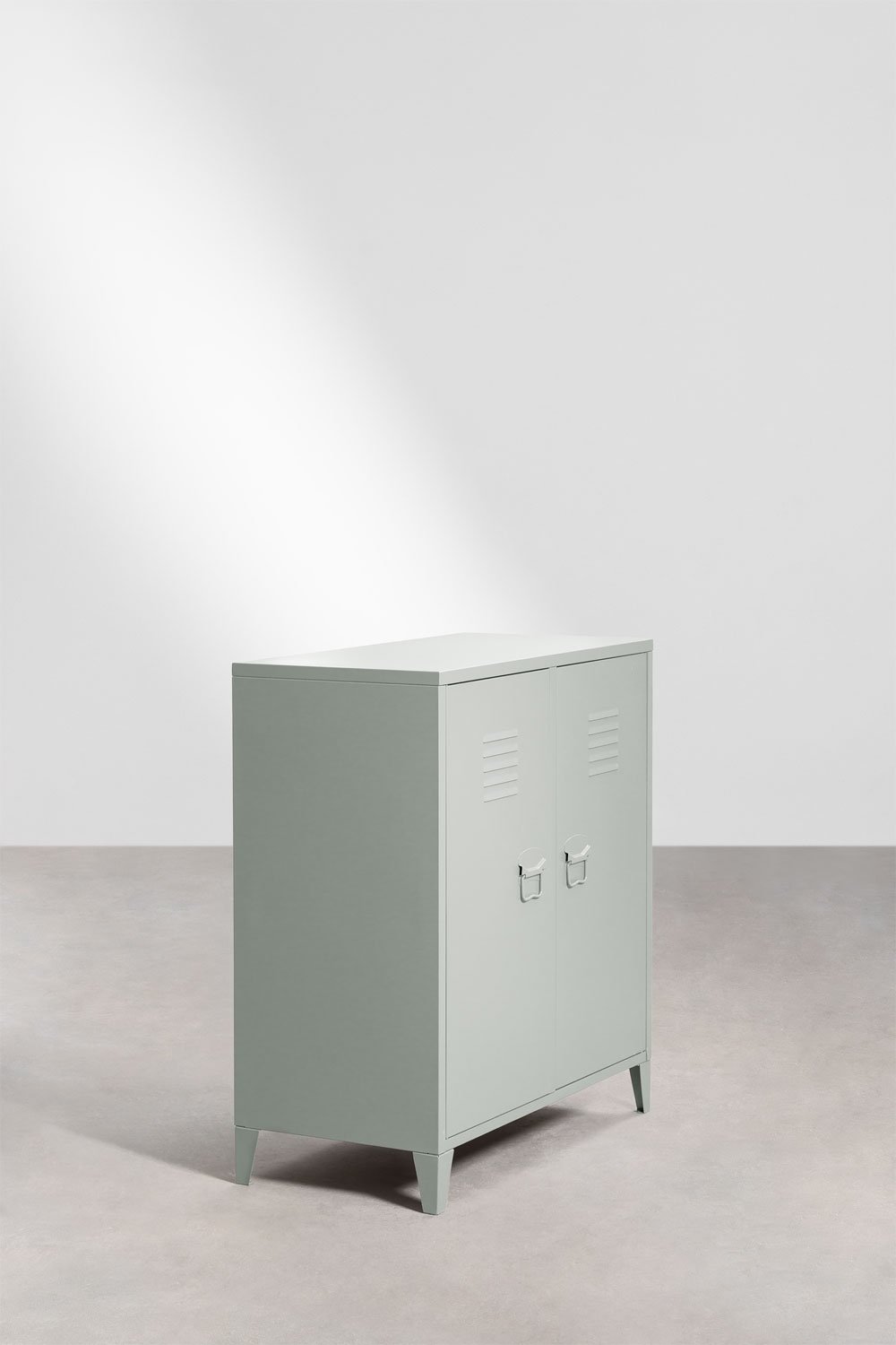 Sklum Credenza Armadietto A 2 Ante Pohpli In Acciaio