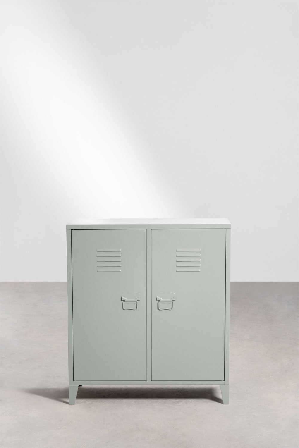Sklum Credenza Armadietto A 2 Ante Pohpli In Acciaio