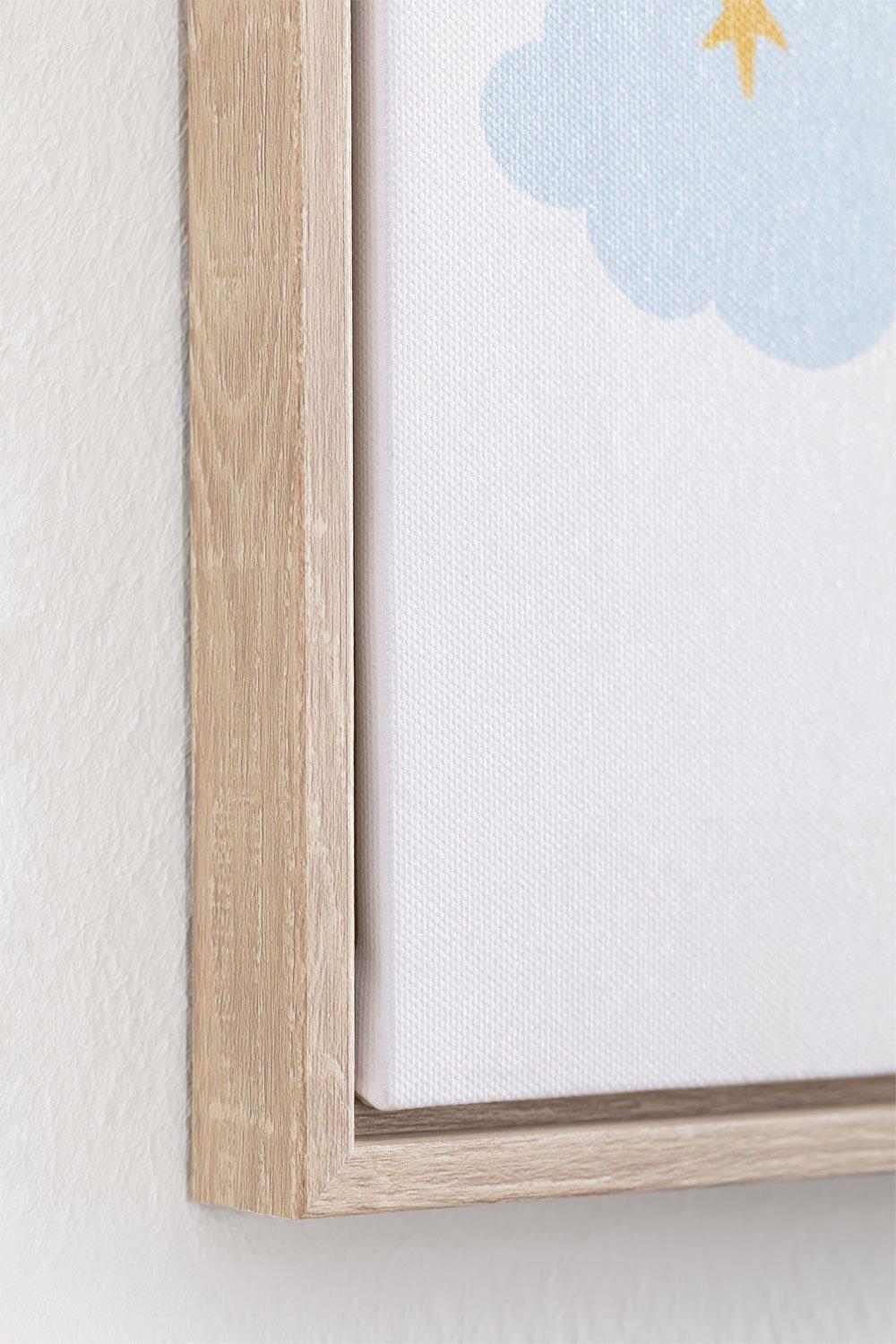 Sklum Cuadro Decorativo Con Textura Textil (30x40 Cm) Haley Kids