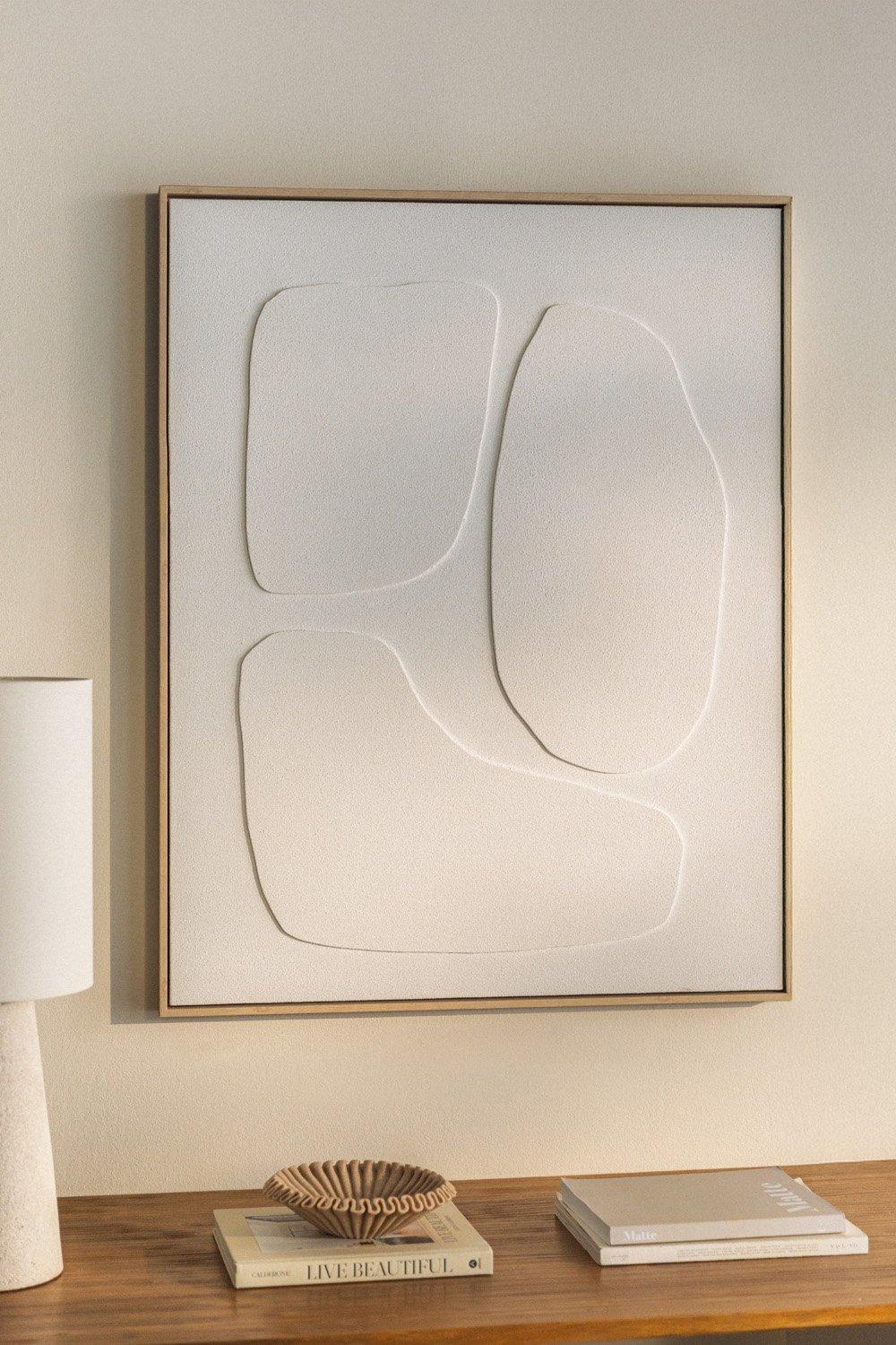 sklum Cuadro decorativo pintado a mano con relieve Helvon