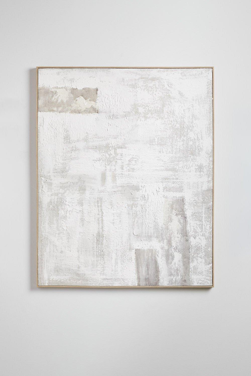 Sklum Cuadro Decorativo Pintado A Mano Sobre Lino Con Relieve De Escayola (80x100 Cm) Silvaret