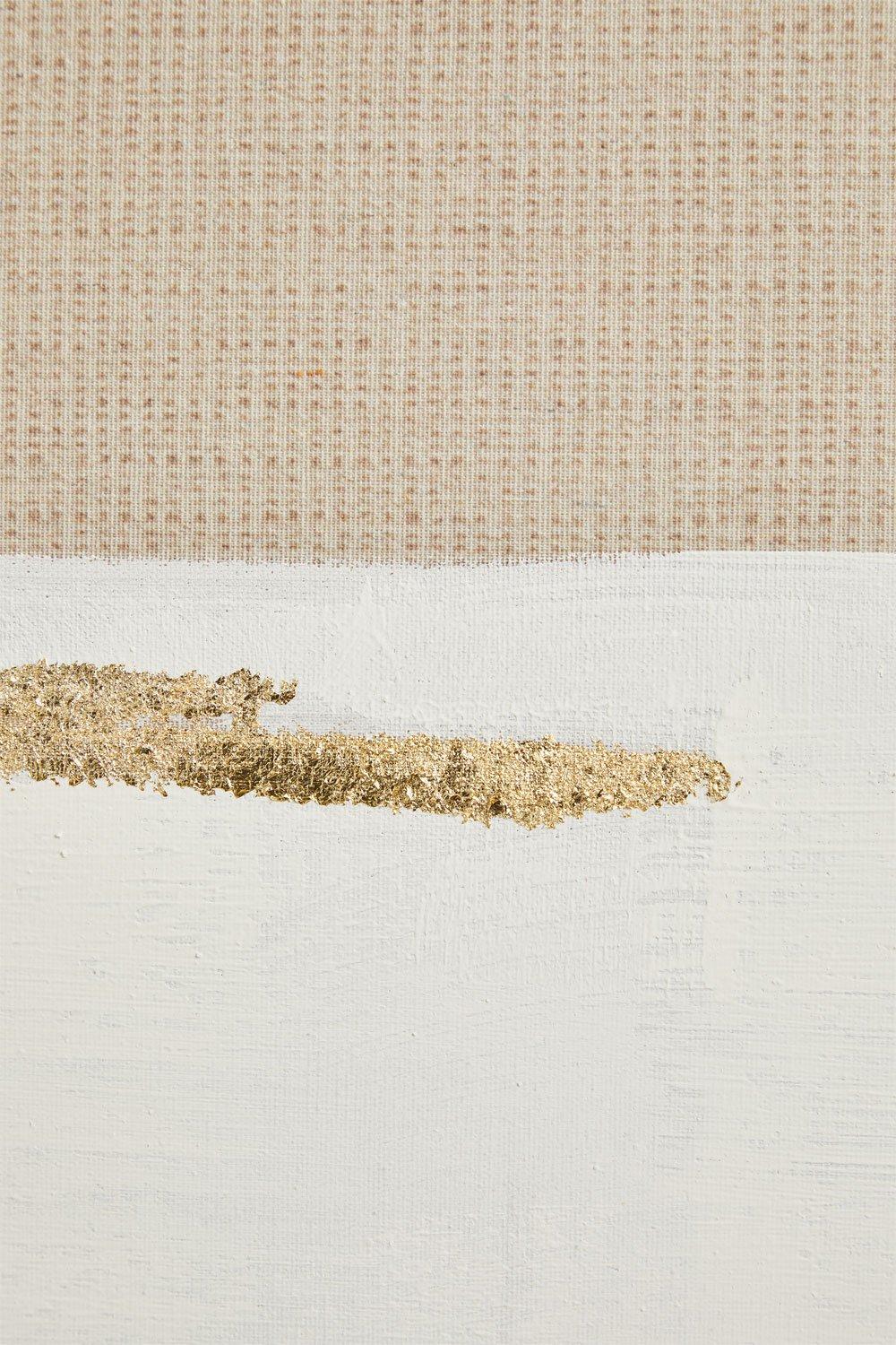 Sklum Cuadro Decorativo Pintado A Mano Sobre Lino Con Relieve De Escayola (80x100 Cm) Mivara