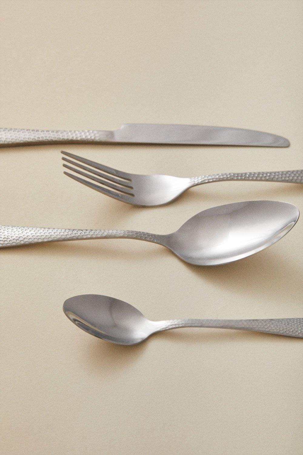 Sklum Cubertería En Acero Inoxidable De 16 Piezas Aina