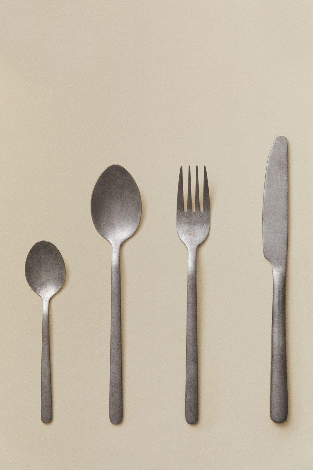 Sklum Cubertería En Acero Inoxidable De 16 Piezas Gibara