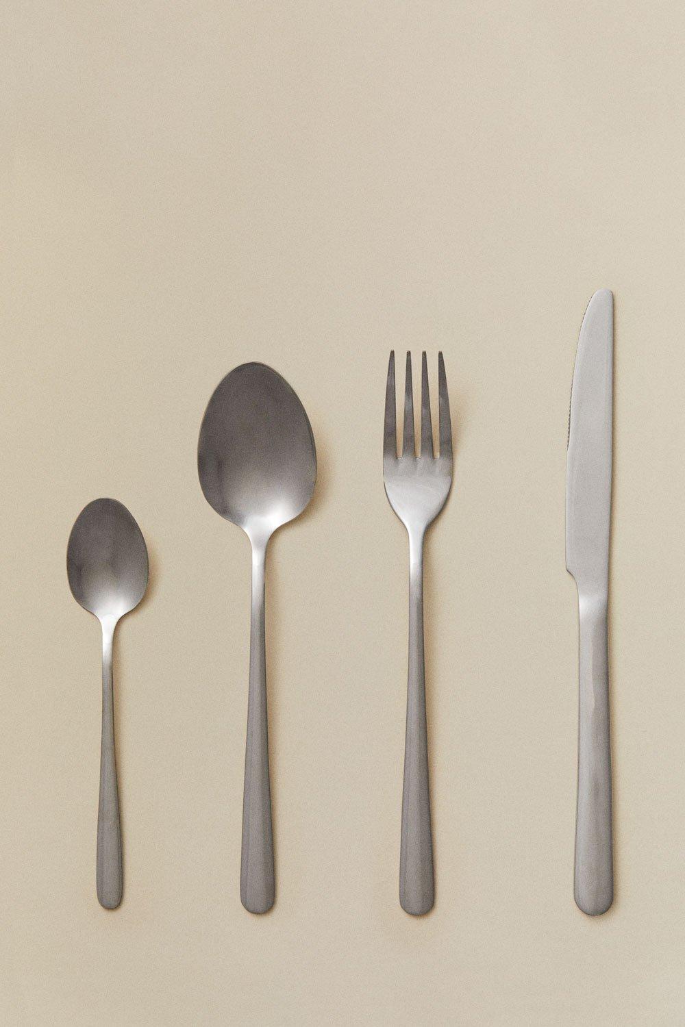 Sklum Cubertería En Acero Inoxidable De 16 Piezas Sornia