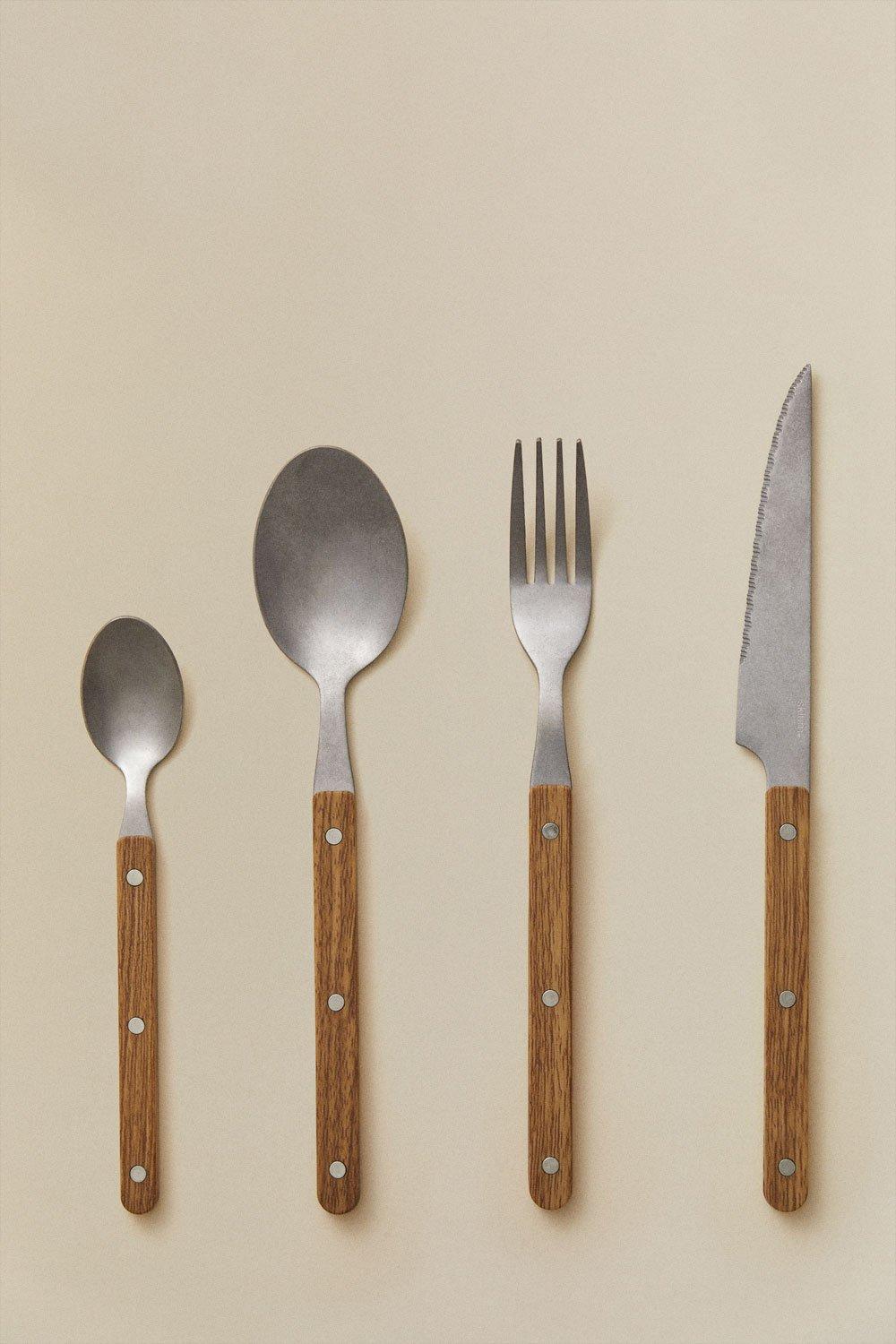 Sklum Cubertería En Acero Inoxidable De 16 Piezas Tirvola