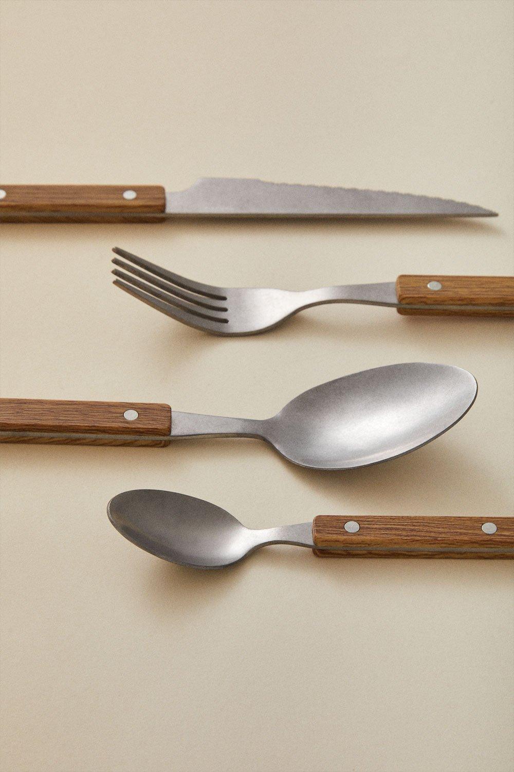 Sklum Cubertería En Acero Inoxidable De 16 Piezas Tirvola