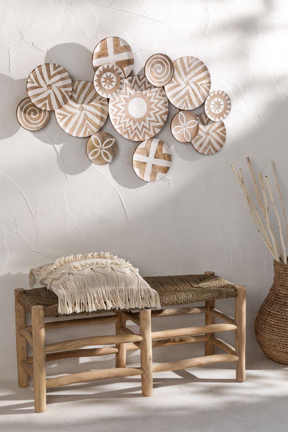 sklum Decoração de parede em madeira (108x63 cm) Sory