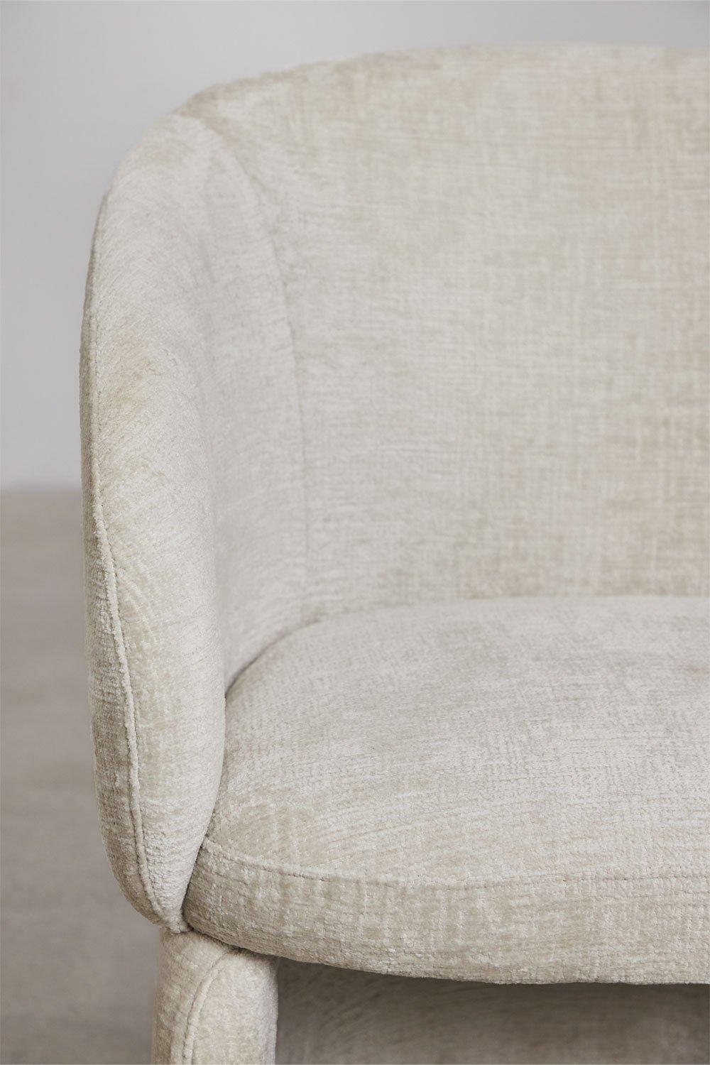 Sklum Dining Chair With Armrests In Chenille Vasilis