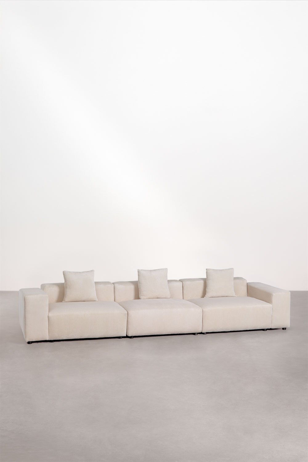 sklum Divano componibile in 3 pezzi (↔︎375 cm) con braccioli bassi Bruna