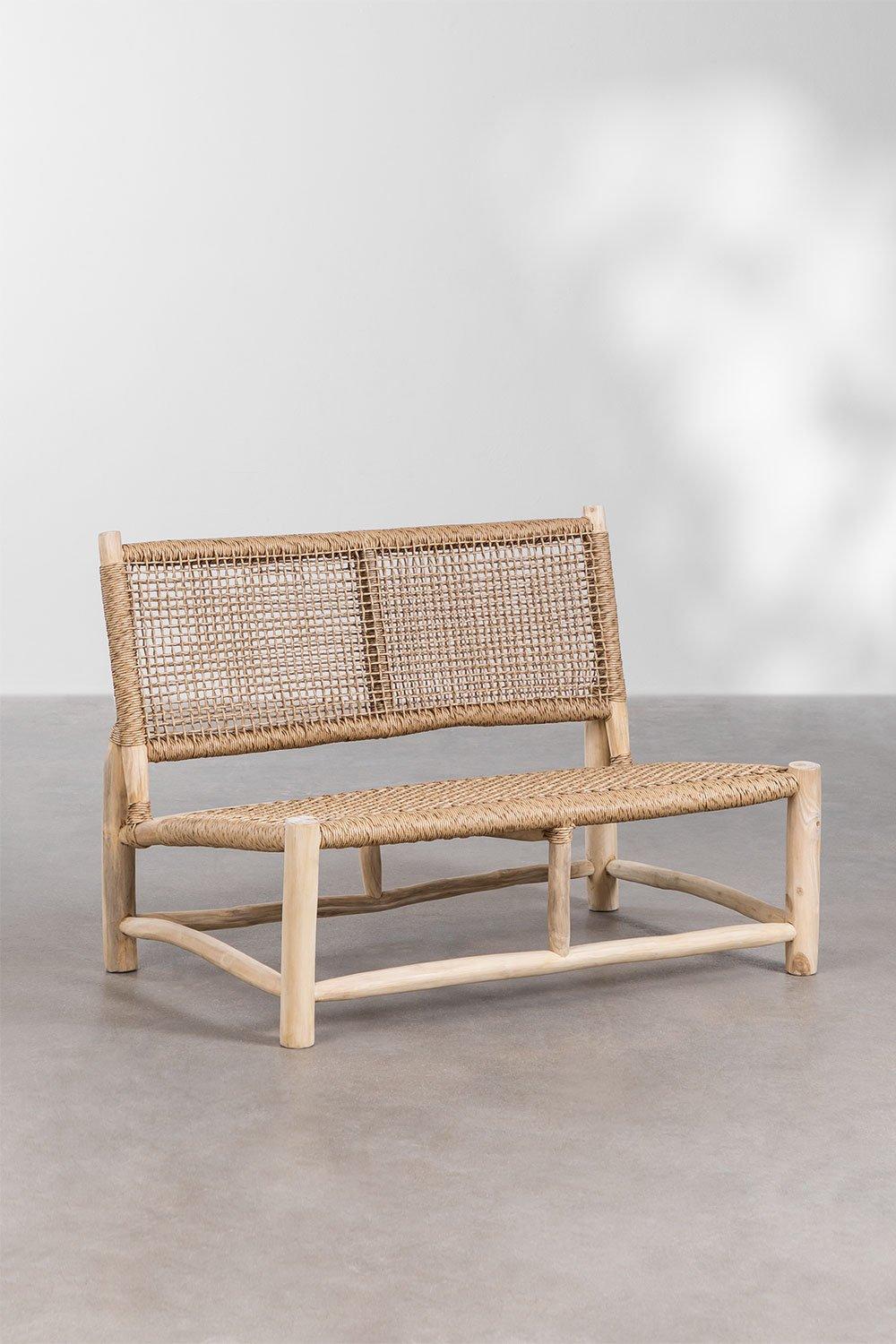 Sklum Divano Da Giardino 2 Posti In Legno Teak Bientina