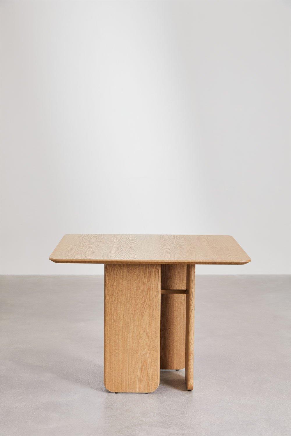 Sklum Eetkamertafel Vierkant 100x100 Cm In MDF En Essenfineer Ginger